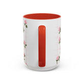 Charming Floral Accent Coffee Mug - Perfect for Tea Lovers, Gift Ideas, Mothers Day, Unique Home Decor, Floral Kitchenware