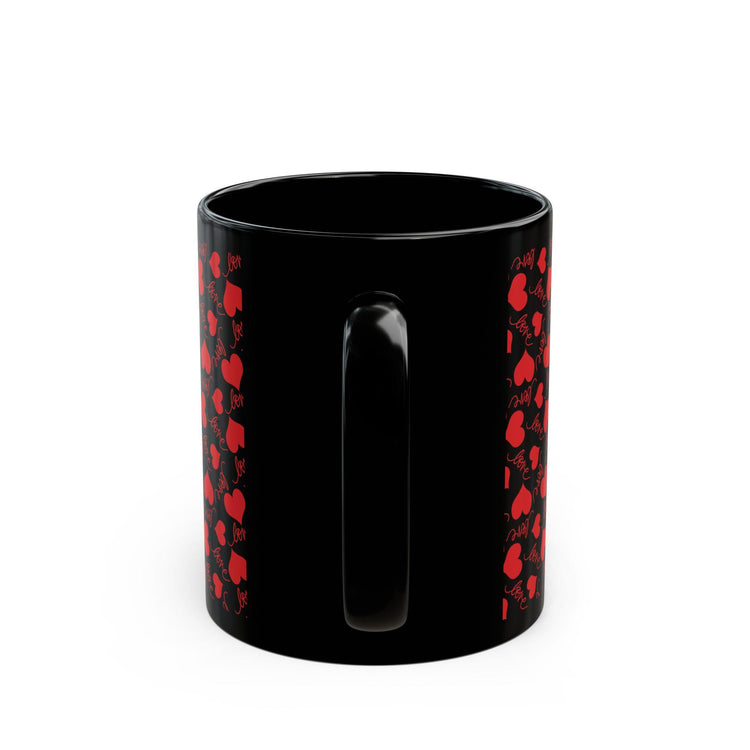 Red Hearts Love Mug - Perfect for Valentine&