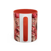 Romantic Heart Accent Coffee Mug - Perfect for Valentine&