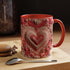 Romantic Heart Accent Coffee Mug - Perfect for Valentine&