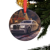 Personalized Acrylic Ornament, XMAS Decoration, Custom Holiday Keepsake, Gift for Car Lovers, Winter Decor, Family Ornament, Rolls Royce The Aurora Touch