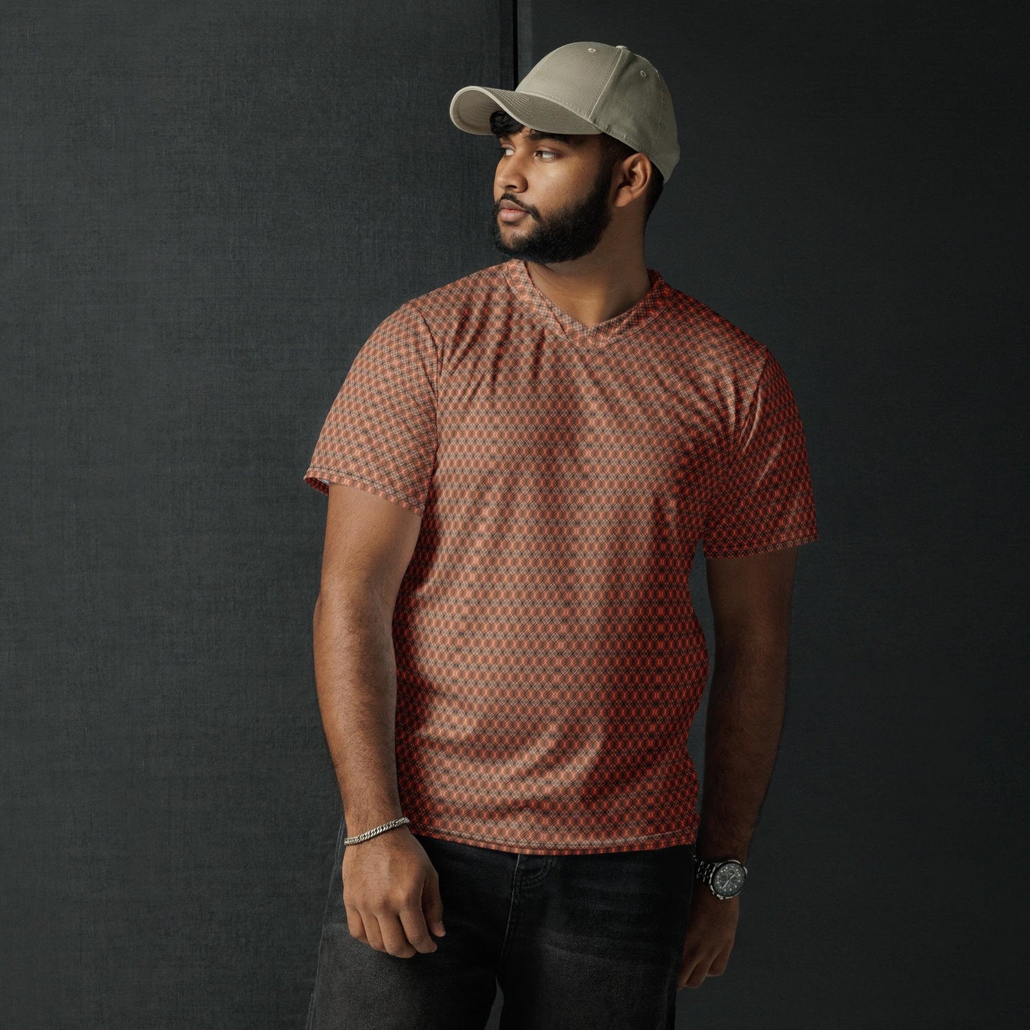 Men’s All-Over Print Stylish Sports Jersey – Bold Design, Premium Comfort, Perfect for Game Days & Casual Wear