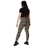 Warm Floral All-Over Print Leggings with Pockets – Stylish & Comfortable Everyday Wear