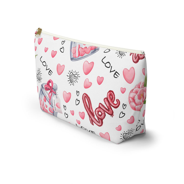 Love-Themed Accessory Pouch, Perfect Gift for Valentine&