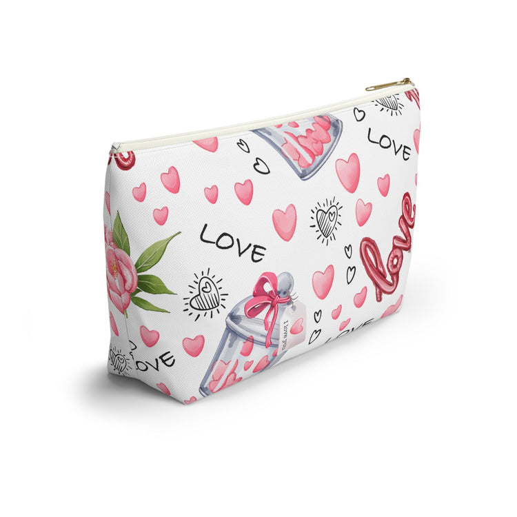 Love-Themed Accessory Pouch, Perfect Gift for Valentine&