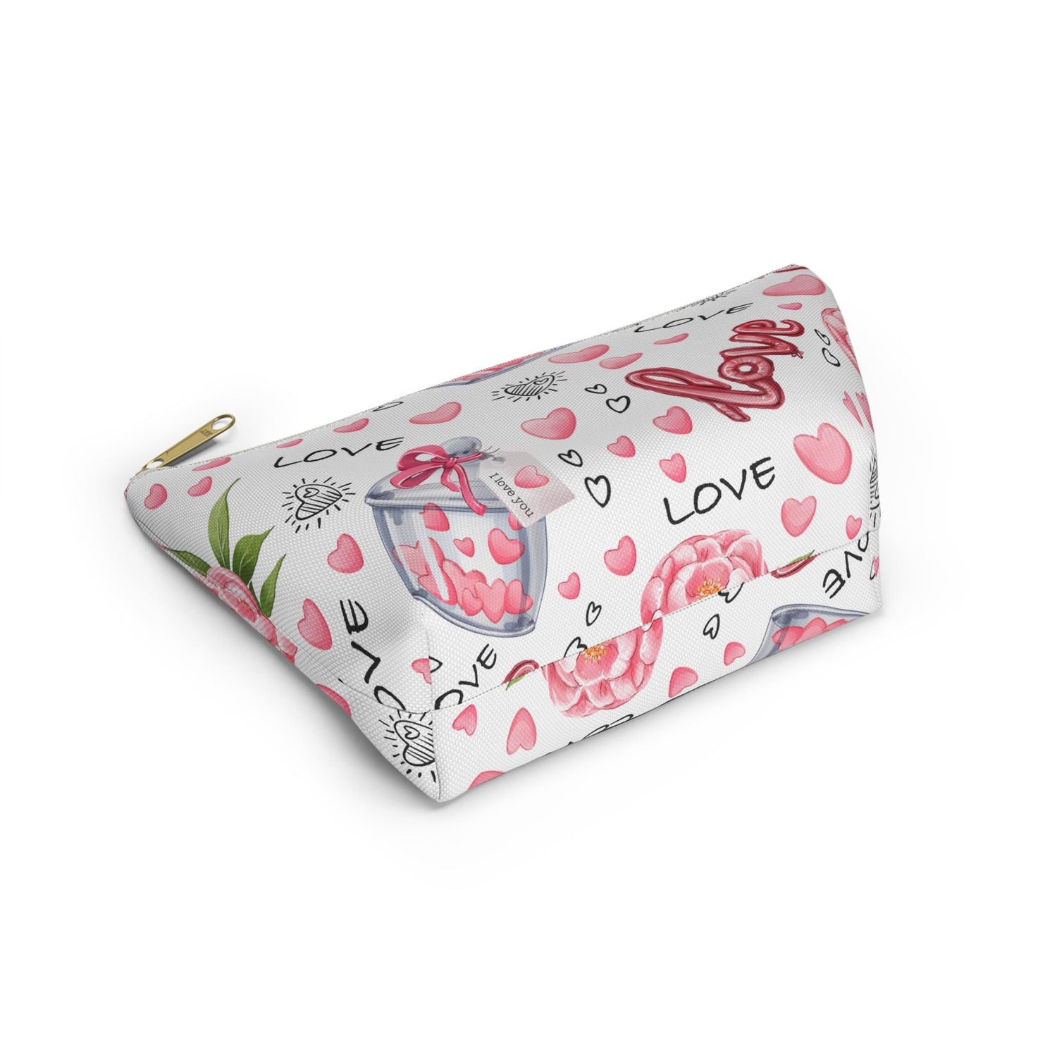 Love-Themed Accessory Pouch, Perfect Gift for Valentine&