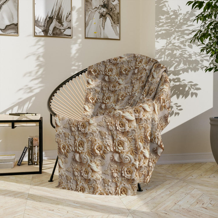 Elegant Velveteen Microfiber Blanket for Cozy Comfort, Luxurious Home Decor, Gift for Weddings, Valentine&