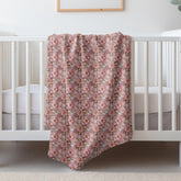 Blush Floral Velveteen Microfiber Blanket - Cozy Home Decor, Luxury Throw Blanket, Gift for Her, 3D Bedroom Accent, Wedding Gift