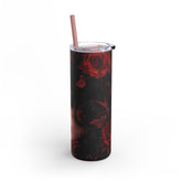 Gothic Chic Skinny Tumbler, 20oz - Stylish Matte Travel Mug for Coffee Lovers, Dark Fantasy Aesthetic, Perfect Gift for Birthdays &