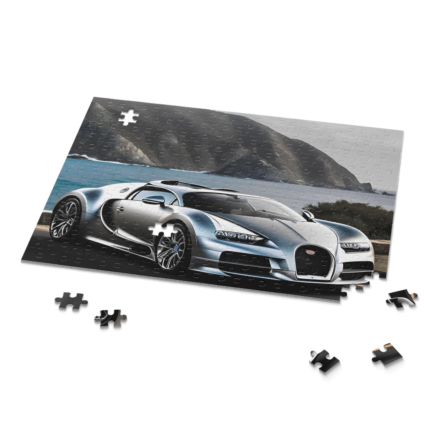 Luxury Car Puzzle, Stunning 3D Bugatti Jigsaw, Perfect Gift for Car Lovers, Family Game Night, Home Decor, 120, 252, 500-Piece