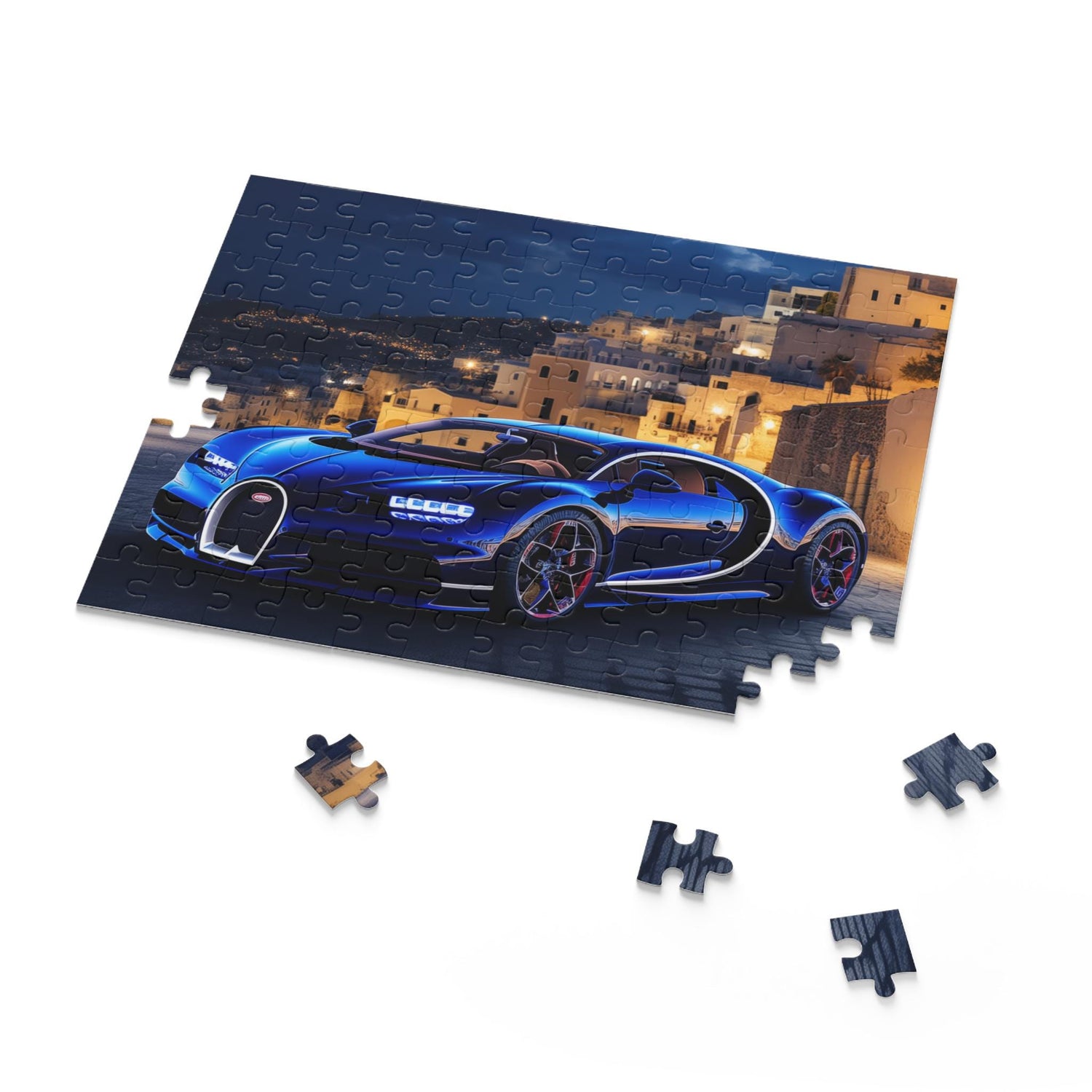 Luxury Sports Car Puzzle, Perfect Gift for Car Enthusiasts, Family Game Night, 120-500 Piece Jigsaw, Home Decor, Challenges & Fun, Bugatti
