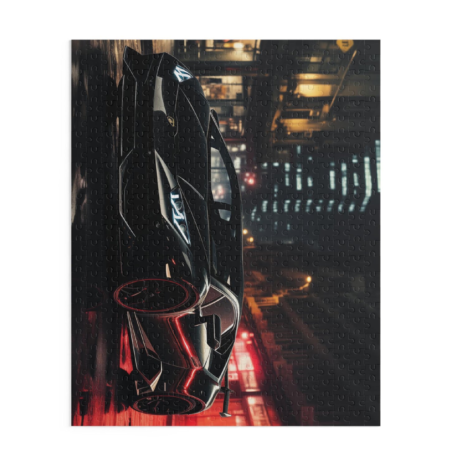 Luxury Sports Car Puzzle, Ideal Gift for Enthusiasts, 120-500 Piece Options, Perfect for Game Night, Auto Lovers, Home Decor, Lamborghini