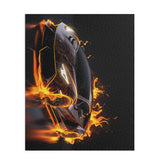 Flame-Infused Sports Car Puzzle | Perfect Gift for Car Lovers, 120-Piece, 252-Piece, 500-Piece, Family Fun, Racing Enthusiasts