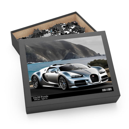 Luxury Car Puzzle, Stunning 3D Bugatti Jigsaw, Perfect Gift for Car Lovers, Family Game Night, Home Decor, 120, 252, 500-Piece
