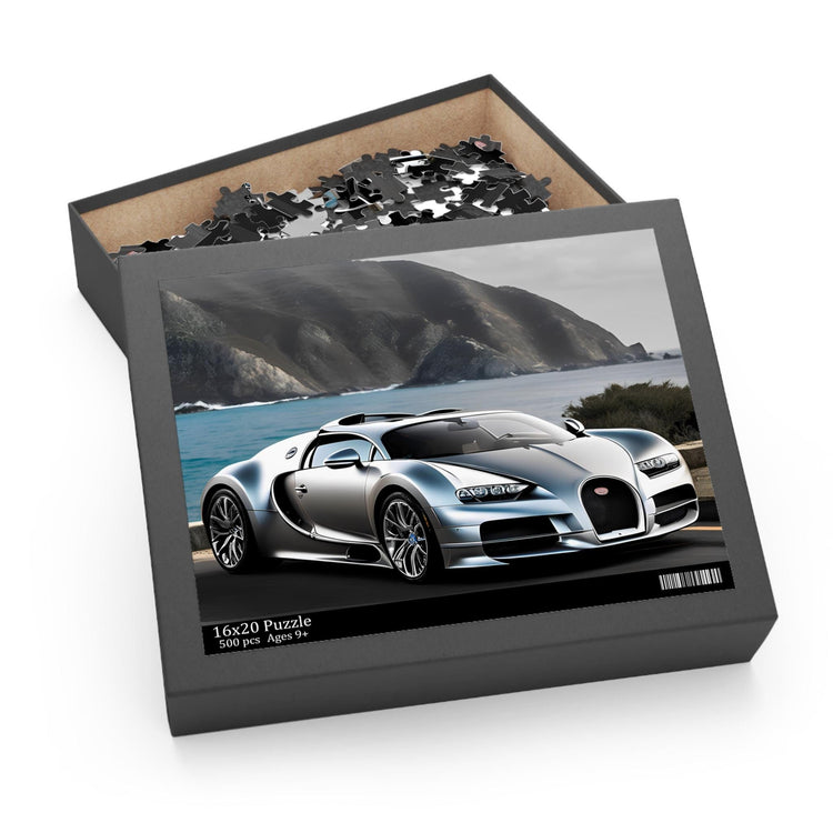 Luxury Car Puzzle, Stunning 3D Bugatti Jigsaw, Perfect Gift for Car Lovers, Family Game Night, Home Decor, 120, 252, 500-Piece