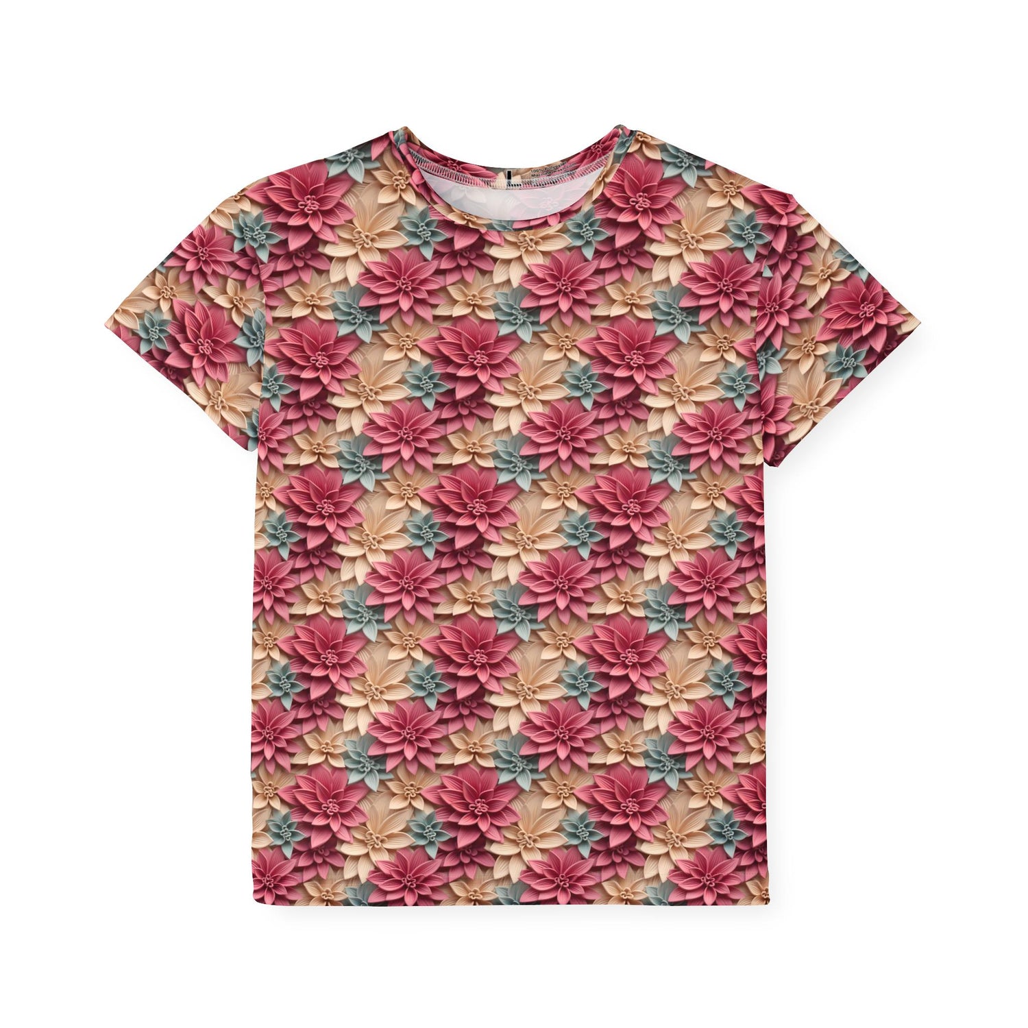 Kids Floral Sports Jersey, Cute Activewear for Boys & Girls, Ideal for Birthdays, Sports Events, Summer Fun, Playful Vibes