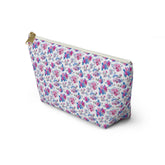 Floral Accessory Pouch, Makeup Bag, Cosmetic Bag, Travel Organizer, Gift for Her, Flower Print Pouch