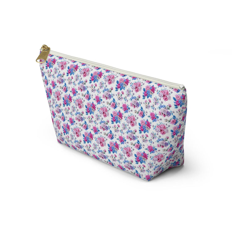 Floral Accessory Pouch, Makeup Bag, Cosmetic Bag, Travel Organizer, Gift for Her, Flower Print Pouch