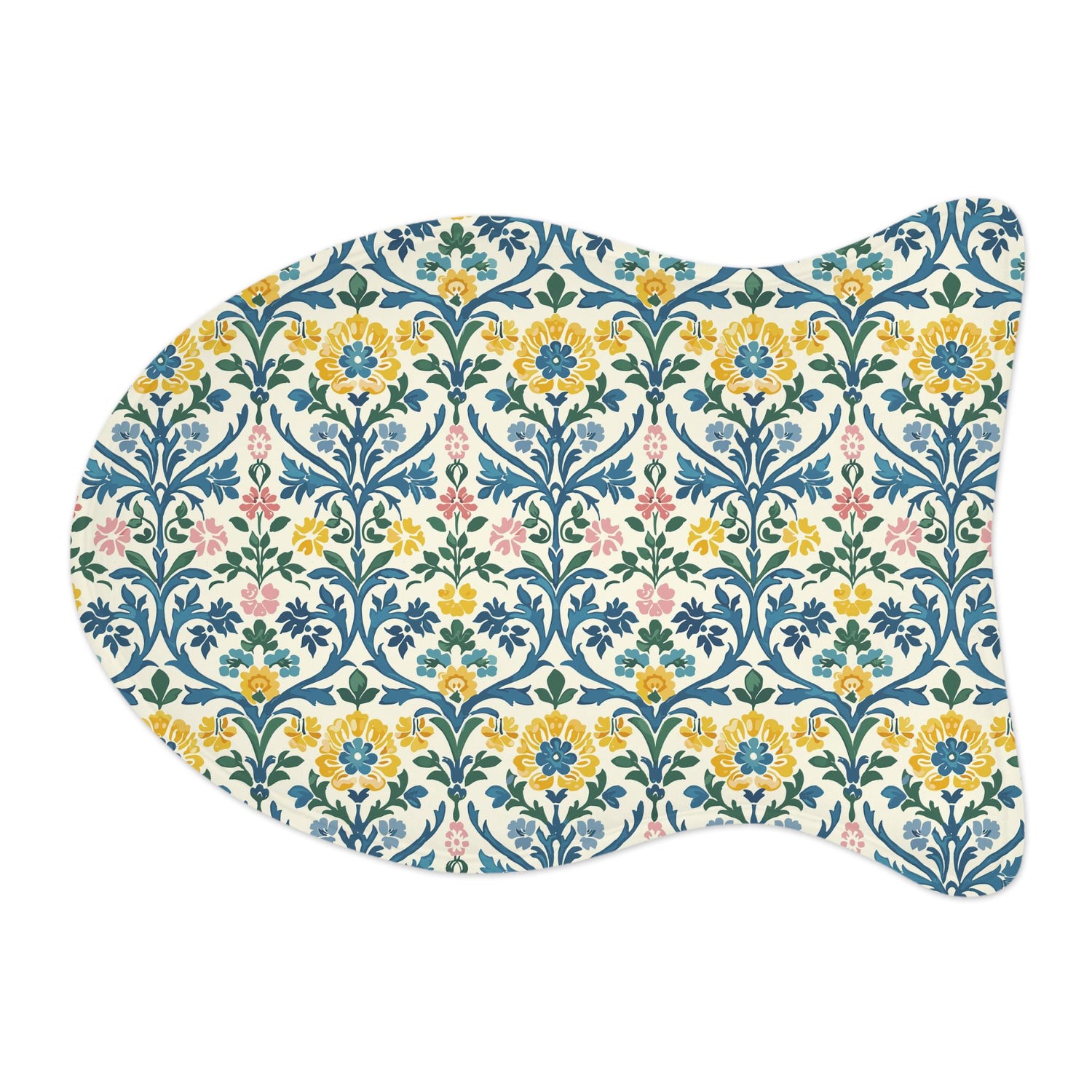 Floral Pet Feeding Mats - Cute Dog Mat, Cat Feeding Tray, Waterproof Dish Mat, Gift for Pet Lovers, Home Decor