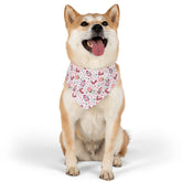 Colorful Pet Bandana Collar, Cute dog accessory for love, Valentine&
