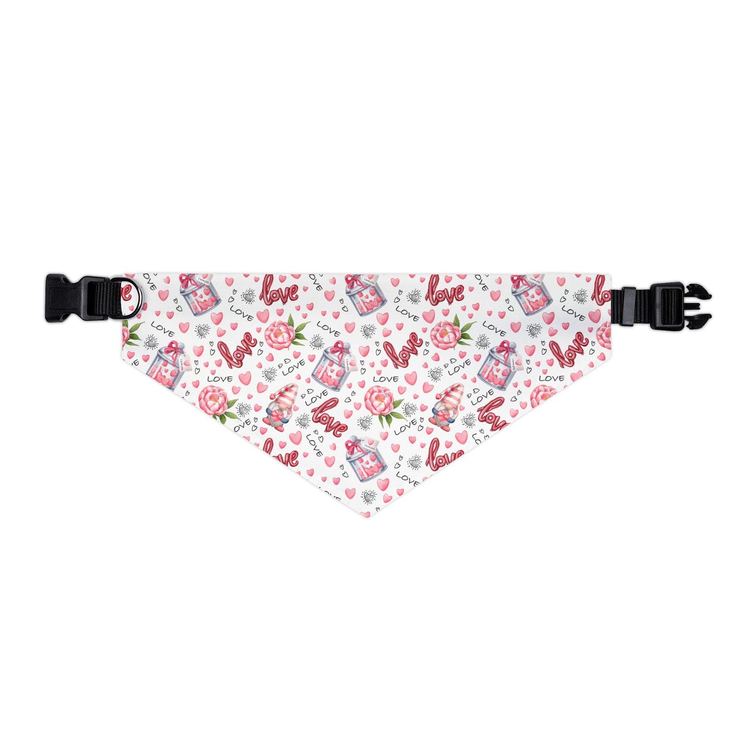 Colorful Pet Bandana Collar, Cute dog accessory for love, Valentine&