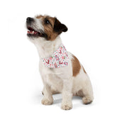Colorful Pet Bandana Collar, Cute dog accessory for love, Valentine&