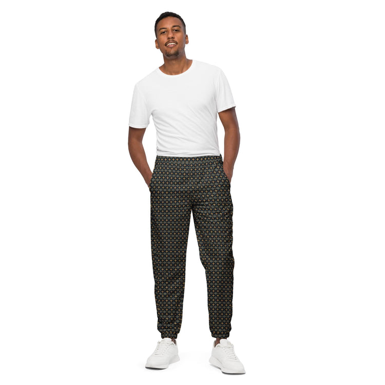 Stylish All-Over Print Men’s Track Pants | Trendy Activewear | Comfortable and Breathable | Custom Pattern Joggers | Streetwear Essential
