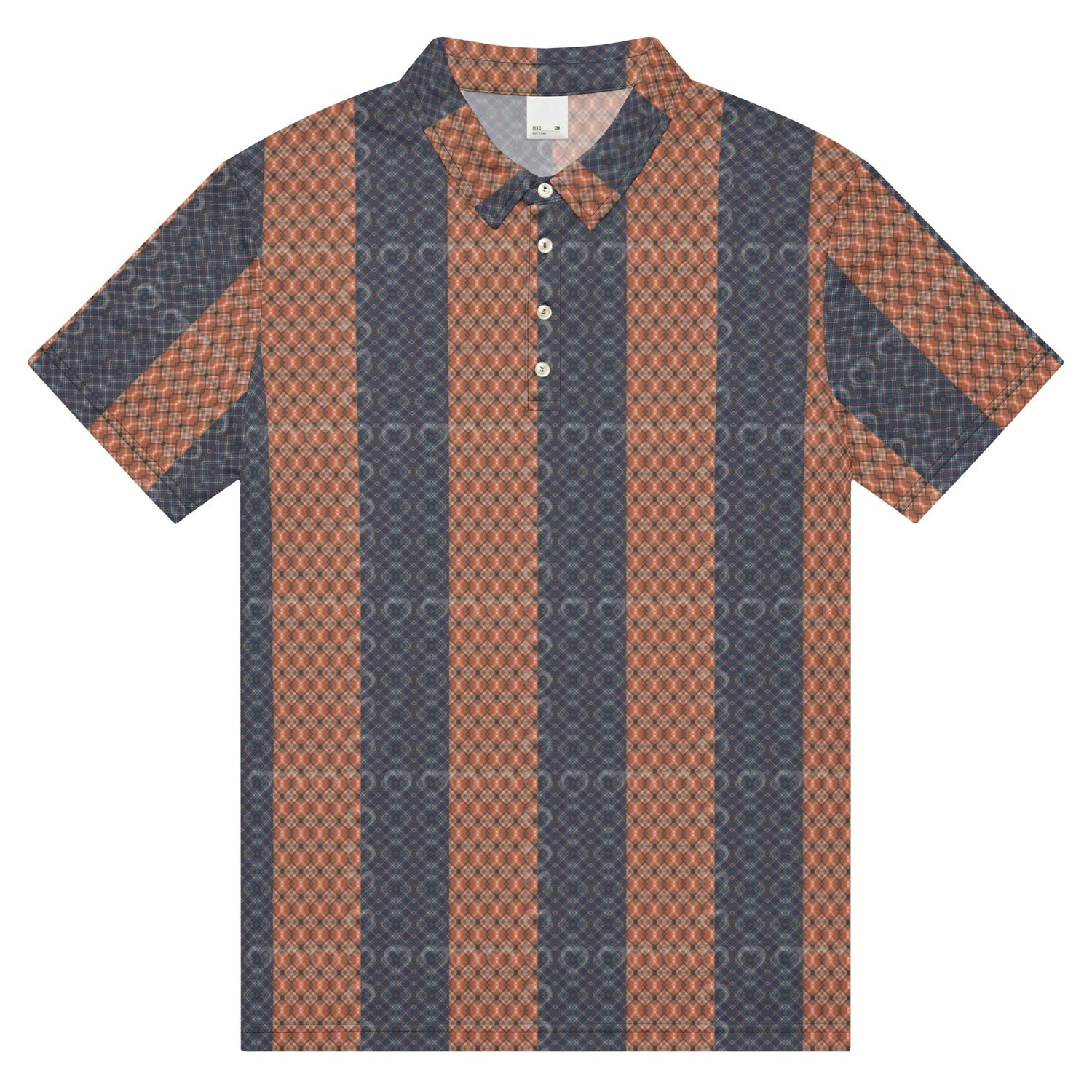 Men’s All-Over Print Slim Fit Polo | Stylish Trendy Design | Pattern Shirt | Comfortable Fabric | Fashionable Polo for Casual & Dressy Looks