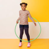 Valentine’s Heart Design Rash Guard for Girls – Stylish & Comfy Swimwear – Perfect for Valentine&