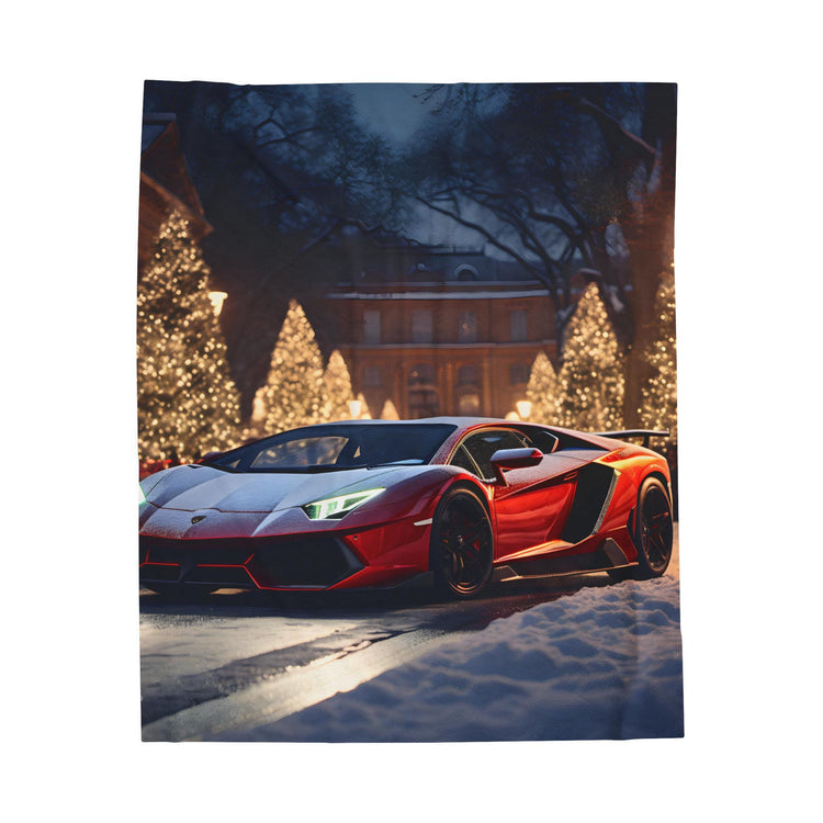 Lamborghini Holiday Velveteen Plush Blanket, Luxury blankets, Xmas Blankets, Bedroom Blanket, Couch Throw, Boys Bedroom, Car Lover Gift