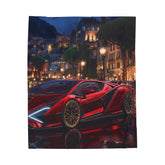 Luxury Sports Car Velveteen Plush Blanket, Cozy Throw for Car Lovers, Great Gift for Birthdays, Home Décor, Movie Nights