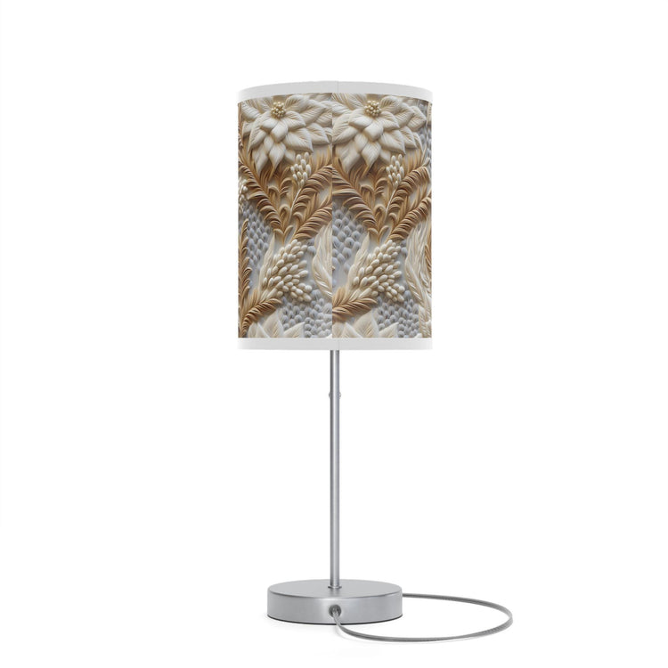 Botanical Pattern Table Lamp, Home Decor, Cozy Atmosphere, Floral Design, Bedroom Lighting, Housewarming Gift, Elegant Table Lamp