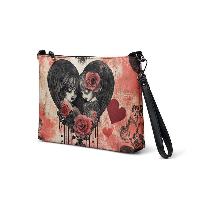 Gothic Valentine’s Crossbody Bag – Dark Love, Stylish & Chic for Her
