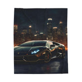Luxury Car Themed Velveteen Plush Blanket, Cozy Throw for Car Lovers, Perfect Gift for Man Cave, Car Enthusiasts, Home Decor Accent
