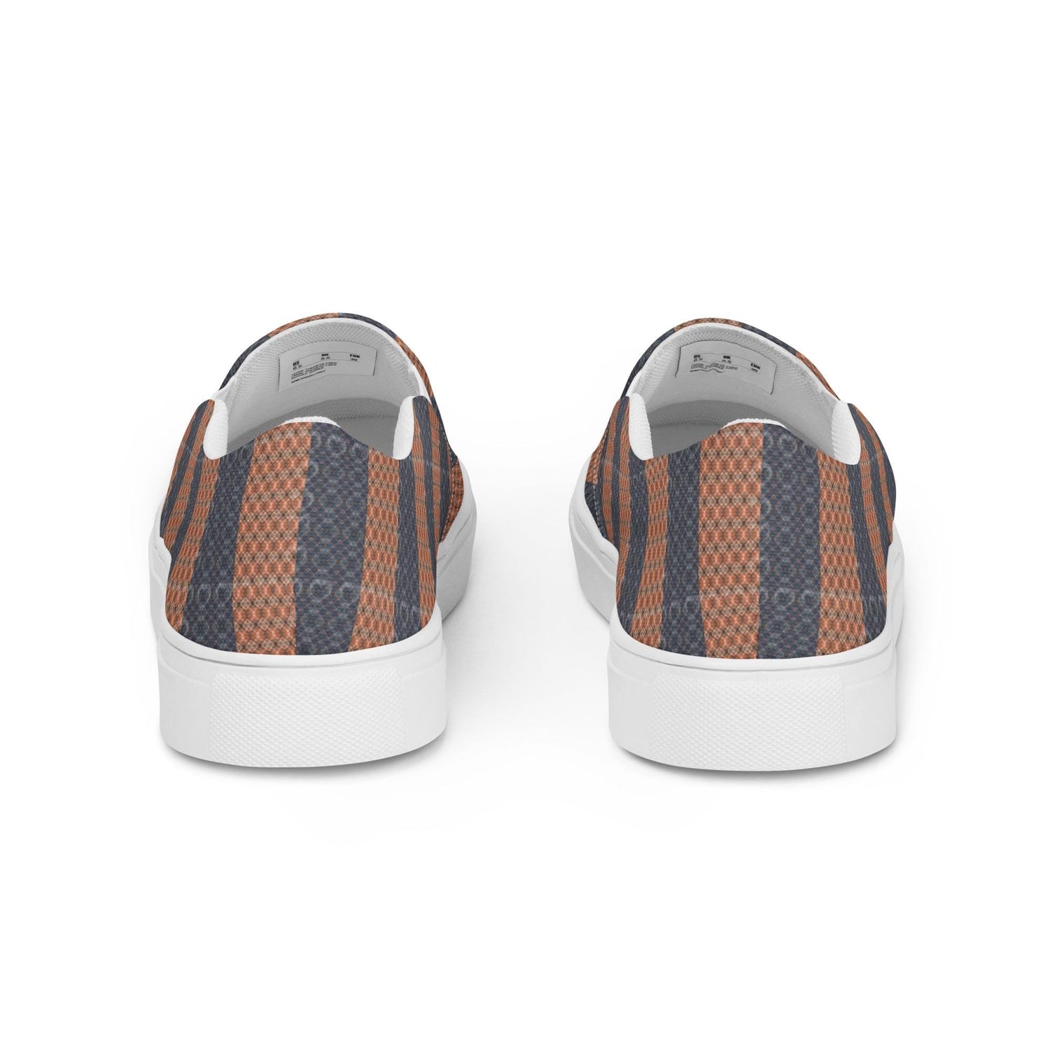 Men’s Geometric Pattern Slip-On Canvas Shoes – Stylish, Comfortable, and Versatile Fashion Sneakers for Every Occasion