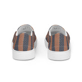 Men’s Geometric Pattern Slip-On Canvas Shoes – Stylish, Comfortable, and Versatile Fashion Sneakers for Every Occasion