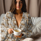 Cozy Velveteen Plush Blanket - Soft Floral Pattern Throw for Home Decor, Gift for Weddings, Birthday, Housewarming, Snuggling