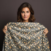 Bohemian Paisley Velveteen Plush Blanket, Cozy Throw for Home Decor, Stylish Gift, Bedroom Accent, Perfect for All Seasons