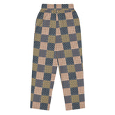 Men’s Geometric Checker Pattern Wide Leg Pants – Trendy Retro Style, Comfortable Loose Fit, Modern Fashion Statement, Streetwear Chic