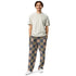 Men’s Geometric Checker Pattern Wide Leg Pants – Trendy Retro Style, Comfortable Loose Fit, Modern Fashion Statement, Streetwear Chic