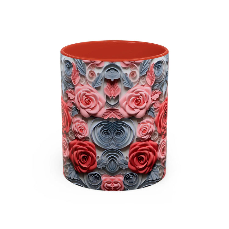 Romantic Floral Coffee Mug, Perfect Gift for Tea Lovers and Flower Enthusiasts, Great for Birthdays, Anniversaries, and Home Decor