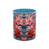 Romantic Floral Coffee Mug, Perfect Gift for Tea Lovers and Flower Enthusiasts, Great for Birthdays, Anniversaries, and Home Decor