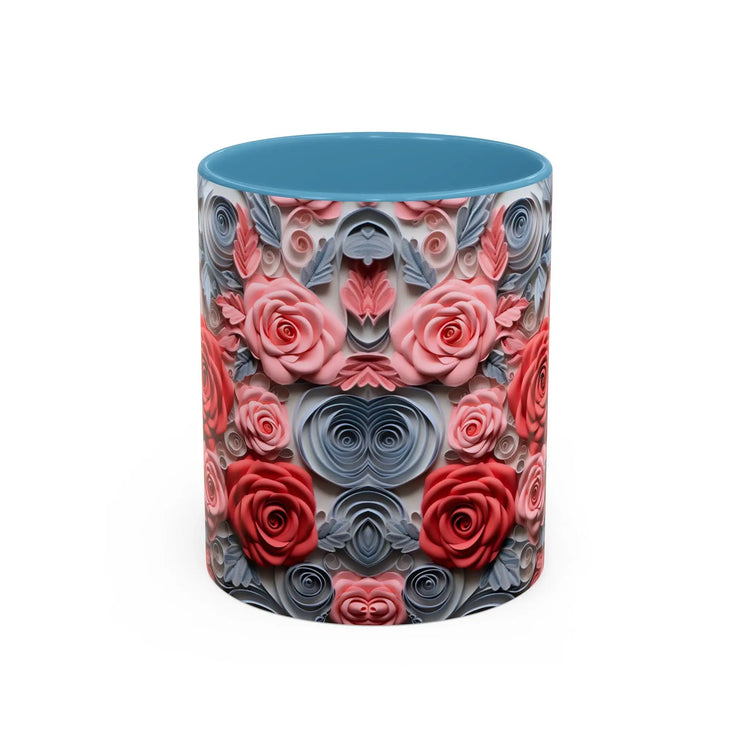 Romantic Floral Coffee Mug, Perfect Gift for Tea Lovers and Flower Enthusiasts, Great for Birthdays, Anniversaries, and Home Decor