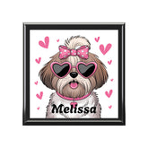 Personalized Dog Lover Jewelry Box, Cute Pet Gift, Home Decor, Unique Storage, Perfect for Birthdays, Pet Lovers