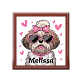 Personalized Dog Lover Jewelry Box, Cute Pet Gift, Home Decor, Unique Storage, Perfect for Birthdays, Pet Lovers