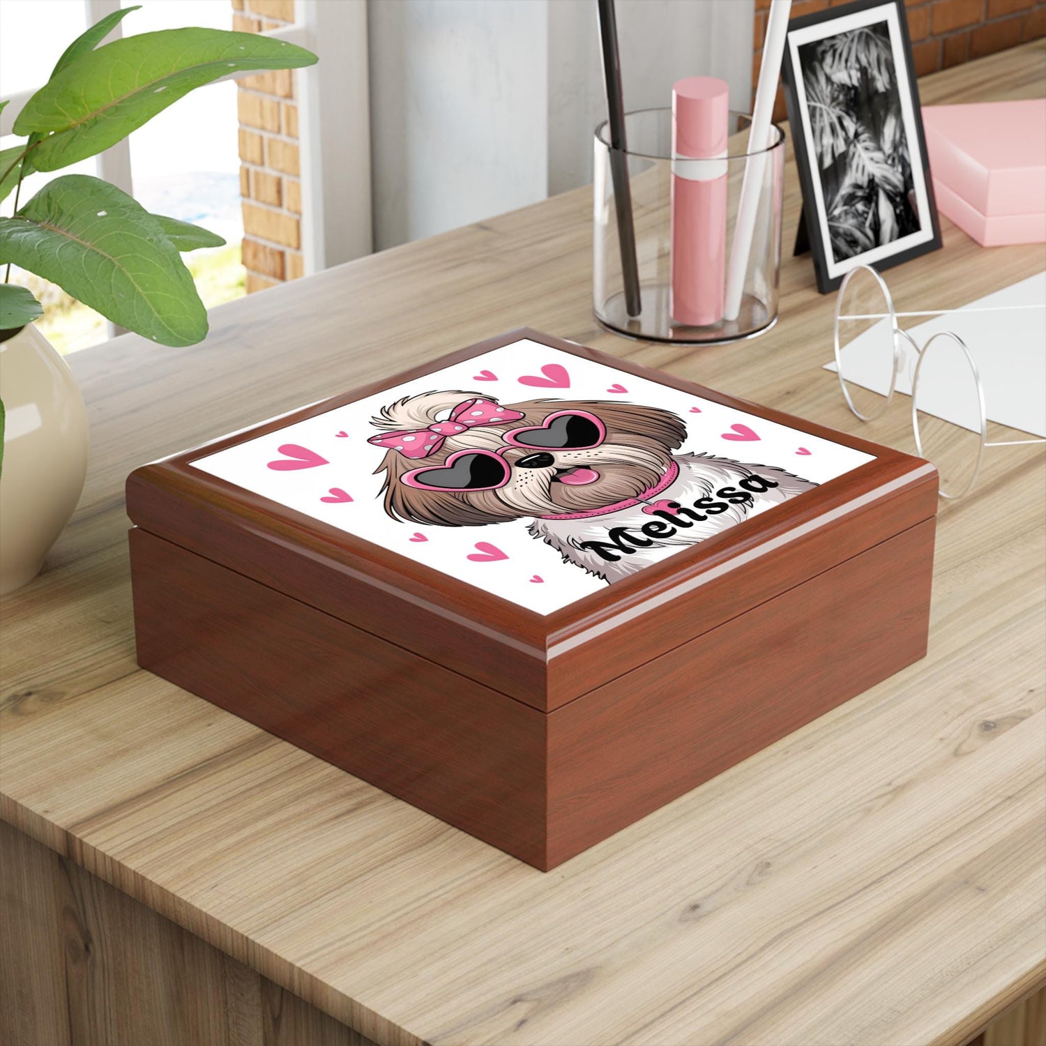 Personalized Dog Lover Jewelry Box, Cute Pet Gift, Home Decor, Unique Storage, Perfect for Birthdays, Pet Lovers