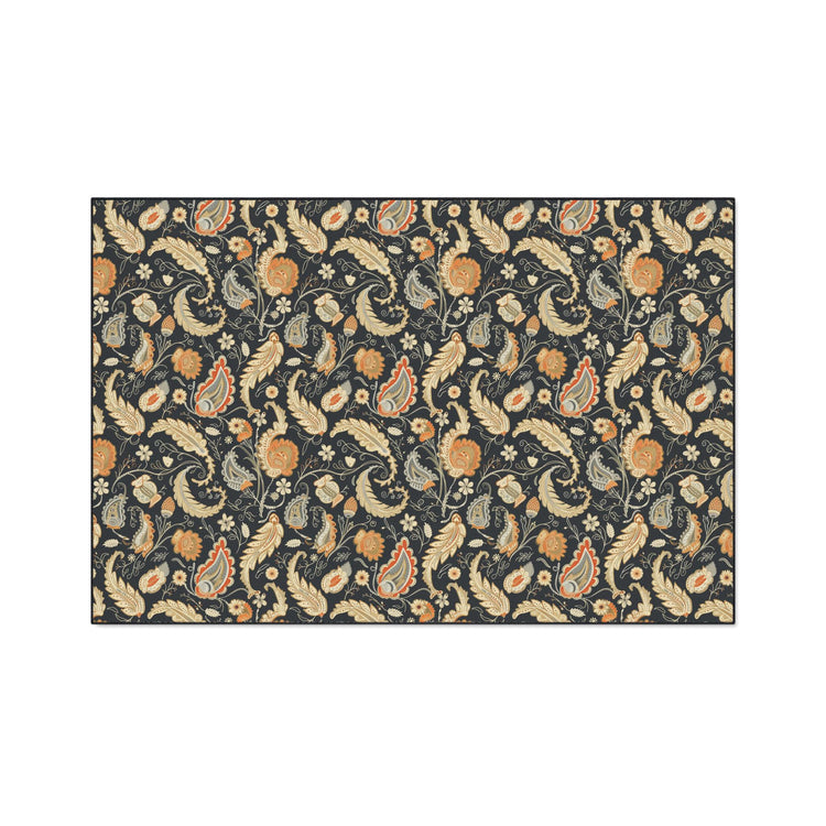 Stylish Heavy Duty Floor Mat with Floral Design - Perfect for Entryway, Kitchen, or Office, Non-Slip, Decorative, Durable