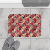 Floral Elegance Bath Mat - Boho Bathroom Decor, Gift for Her, Flower Home Accent, Cozy Retreat, Housewarming Gift