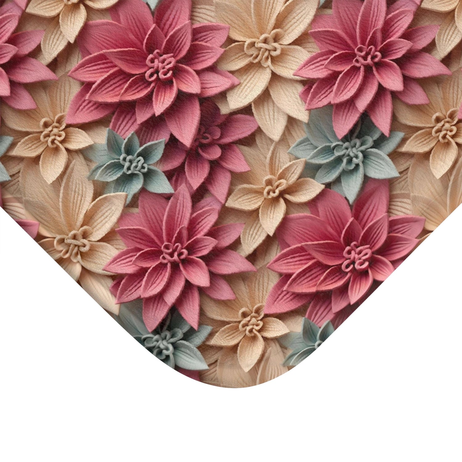 Floral Elegance Bath Mat - Boho Bathroom Decor, Gift for Her, Flower Home Accent, Cozy Retreat, Housewarming Gift