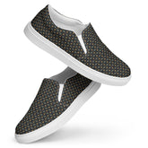 Geometric Stylish Men’s Slip-On Canvas Shoes | Trendy Casual Footwear for Men | Fashionable Comfortable Sneakers | Unique Modern Design